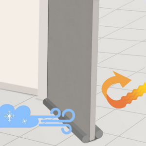 tochtwering deur grijs