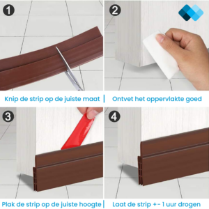 tochtstrip deur bruin