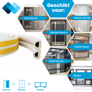 witte tochtband raam & deur